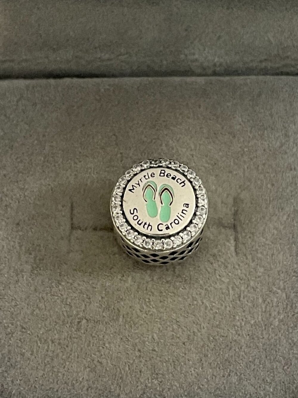 Pandora Myrtle Beach Dangle Charm South Carolina Travel Bead Moment Pendant